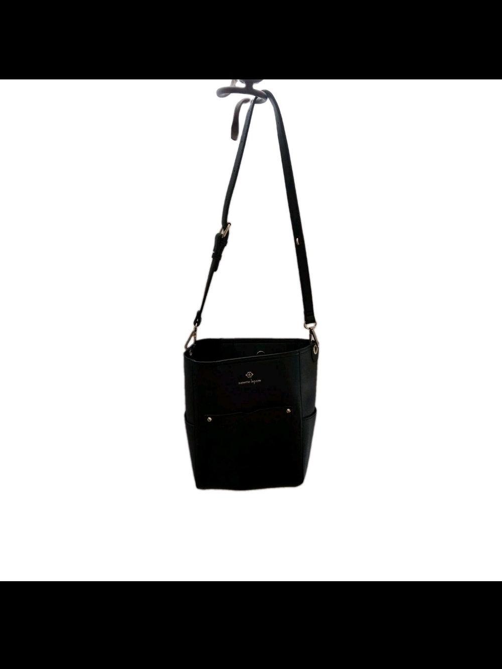 Nanette Lepore Black Bucket Shoulder Bag